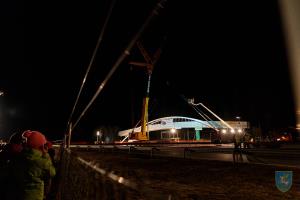 Postavitev kolesarskega nadvoza Šenčur-Voklo nad avtocesto 2